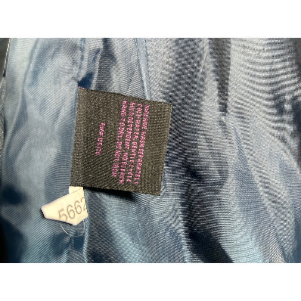 i5 Apparel Women's Quilted Puffer Hooded Jacket Dark Blue Shiny Size‎ L - Picture 7 of 7
